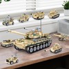 WINGIFT Tank Building Set,8 in1 WW2 Military Tank Brick Set