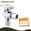 5-PCs HeSun Expansion Pex Angle Stop Valve, 1/2" Pex-a x