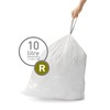 simplehuman Code R Custom Fit Drawstring Trash Bags in Dispenser