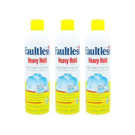 FAULTLESS Laundry Starch Spray, Lemon Spray Starch 20 oz Cans for a Smooth Iron Glide on Clothes & Fabric Even Spray, Easy Iron Glide, No Reside (Pack of 3)