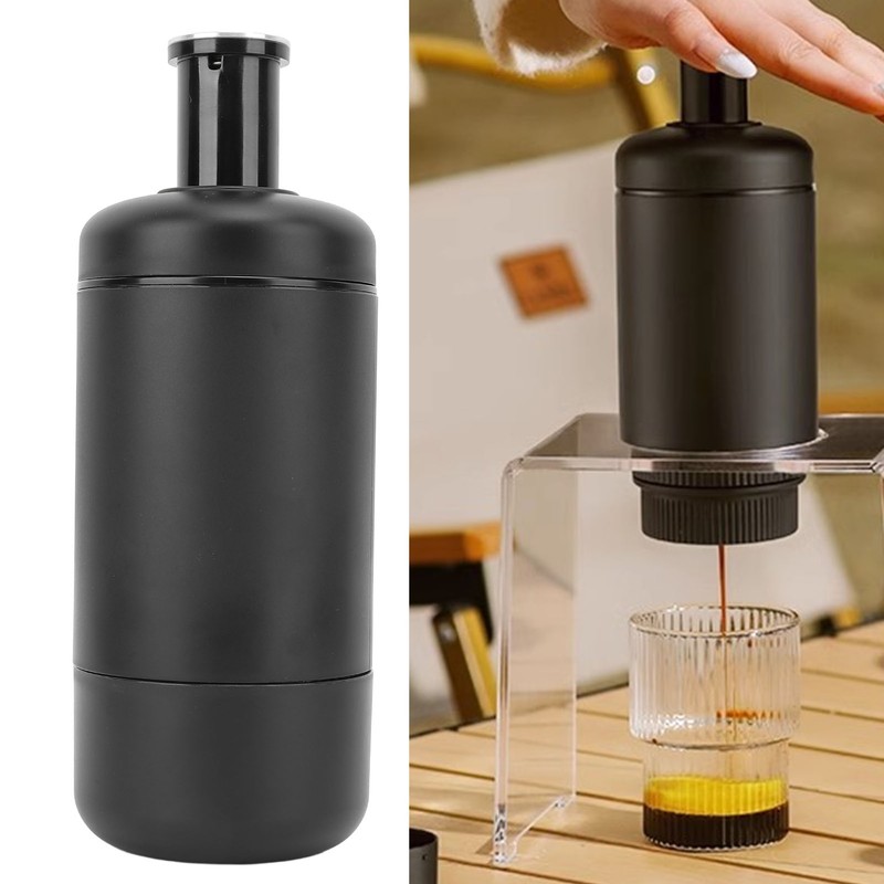 Travel Coffee Maker Manually Operated Compatible for Gusto Capsules Ground