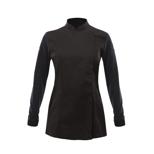 strongAnt Chef's Jacket Women's Long-Sleeved Stretch with Press Studs Chef