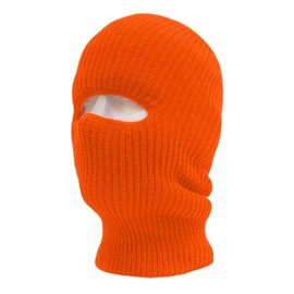 DECKY Standard Face Mask 1 Hole Beanie Orange