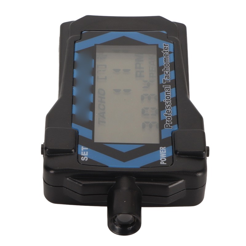 LED Handheld Tachometer Blue Backlit High Accuracy Easy Operation Propeller