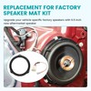 NuIth 6.5 Inch Front Rear Door Speaker Spacer W/Speaker Wiring