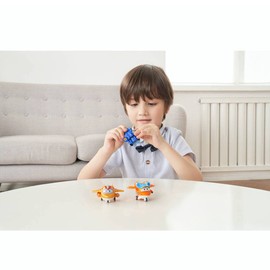 Super Wings EU750030 Bots, Sunny Character Transforming Toys for 3 4 5 6 7 Years Old Boys Girls, Orange, 2 Inches