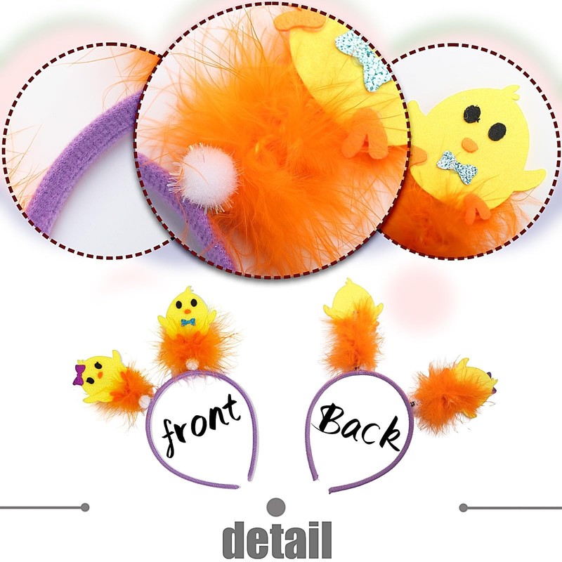 YUNHENTONG Headband Easter Children, Interesting Easter Headband Adults, Cute Chicken
