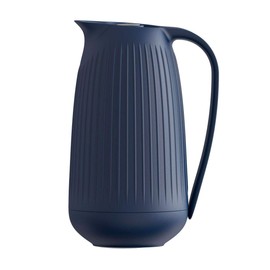 Kähler Hammershøi Insulated Jug 1.0 L with Button Function for Tea and Coffee Blue