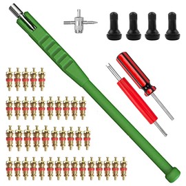 Car Valve Tyre Repair Install Tool Kit Tyre Valve Puller Tyre Valve Core Remover 4-Way Tyre Valve Repair Tool TR412 Snap-in Valve Stems (Set 1)