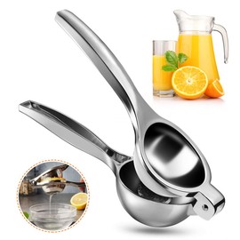 Vockvic Lemon Squeezer, Stainless Steel Lemon and Lime Juicer, Anti-Caustic Manual Orange Squeezer, Dishwasher Safe, Ideal for Fruit Lime