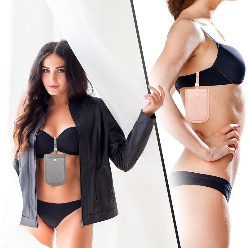 Cartera de Sujetador Latente para Mujer 3 Bolsas de Viaje