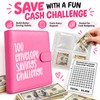 100 Envelope Savings Challenge Binder, 100 Day Money Saving Book