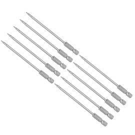 CoCud T6 Torx Head Screwdriver Bit, 4" Long 1/4 Inch Hex Shank, Magnetic Security Tamper Proof Star Drill Driver - (Applications: for Repair), 10-Pieces