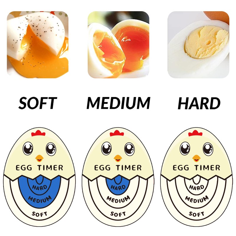 Lasubst Egg Timer for Boiling Eggs That Changes Color When