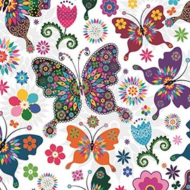 20pcs Napkins for Decoupage EventStained Glass Butterfly Vintage SLOG031701 Art Craft