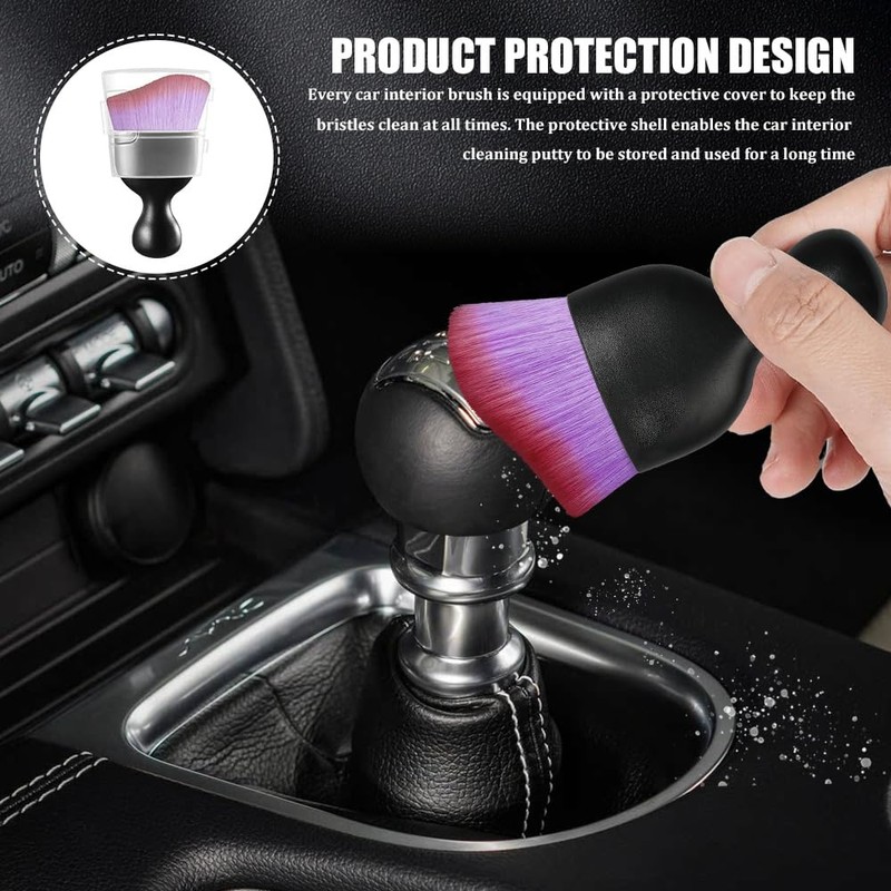Lyxheth Car Interior Detailing Brush, Car Interior Cleaning Brushes, Soft