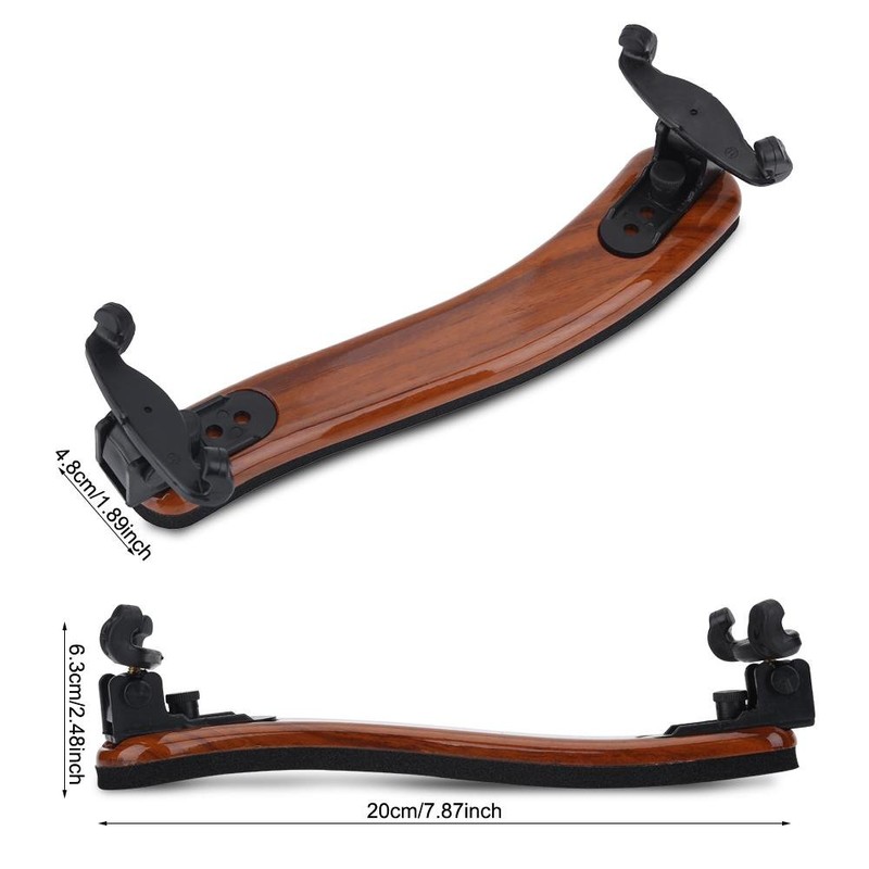 Alomejor Violin Shoulder Rest Adjustable for 4/4 and 3/4 Violin,