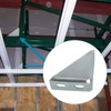 Skelang 4 Pcs Gusseted Connector Bracket 90 Degree, 4 Hole