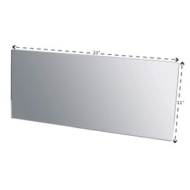 SIBE AUTOMATION 11" x 23" x 1/8" Acrylic Mirror Sheet