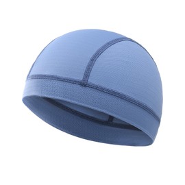 Oscenny Cycling Hat Moisture Wicking Breathable Underhelmet Liner Skull Cap Hat for Men Women Cycling Motorcycle Running Summer One Size White