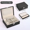 Pystuvo Jewellery Box for Women, 2-Layer Large Jewellery Organiser Box