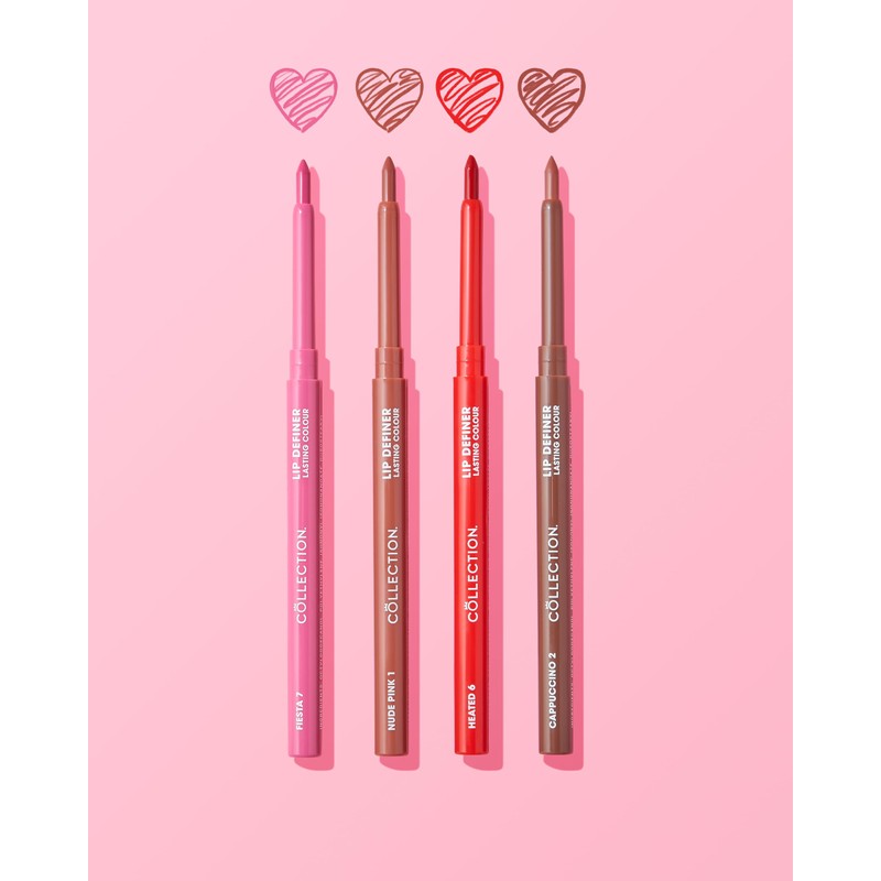 Collection Cosmetics Smooth, Long-Lasting, Lip Definer Pencil, 4.2g, Damson