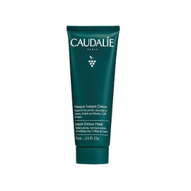 CAUDALIE Instant Detox Mascarilla de Arcilla Rosa, Limpia Poros - 75 mL | CAUDALIE Mascarilla Facial de Arcilla Rosa Instant Detox, Limpia Poros Abiertos y Reduce Grasa, Piel Mixta y Grasa, 75 mL