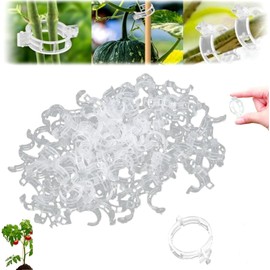 200 pcs Pinza de plástico para Plantas, Soporte de Plantas Clips de jardín Clips de Tomate Enrejad