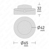 ElekTek Foot Press Switch in Line Push Button 65mm Diameter