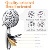High Pressure Shower Head with Handheld - 5 Spray Settings