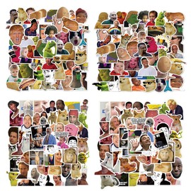 Meme Stickers for Laptop (Pack of 100), Gift for Children, Teens, Adults, Boys, Waterproof Classic Meme Stickers for Water Bottles, Vinyl Stickers for Scrapbooking, Skateboard, Car