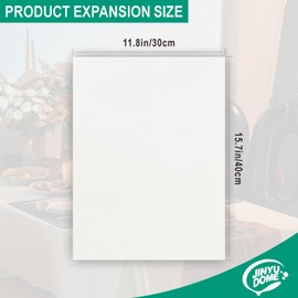 JINYUDOME Airlaid Napkin 30 x 40 cm, Absorbent and Tear-Resistant, Table Decoration for Weddings and Events, White, Pack of 100