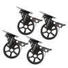 PIPE DECOR Mounted Swivel Caster Wheels (4-Pack), Mountable Casters for