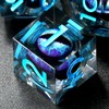 FONVGOGO DND Dice Set Movable Dragon Eye Resin Dungeons and