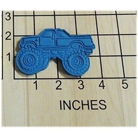 Mudding Monster Truck Shaped Cookie Cutter and Stamp #1265