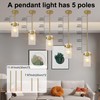 Vaziden 4.72" Hammered Glass Pendant Lighting for Kitchen Island 1
