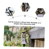 Levemolo Antique Cast Iron Bell Manual Door Chime Decorative Flower