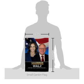 President Harris Walz 2024 Flag Wall Hanging Decor Home Room Tapestry Indoor Garden Poster Patio President 47 Yard Sign Outdoor Patriotic Decorations Democrat Gift Made In USA