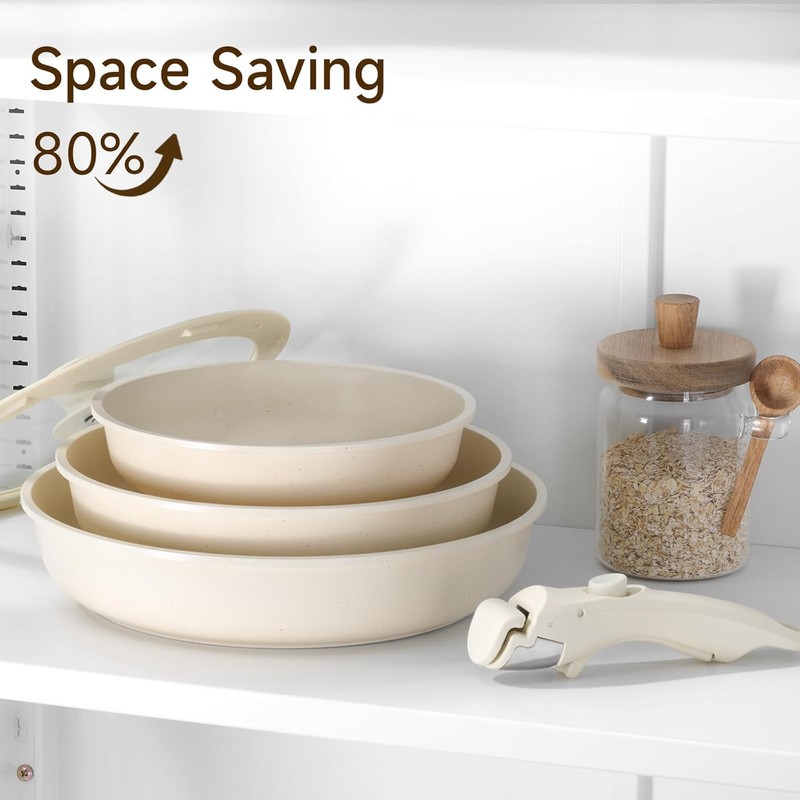 Removable Handle,Removable Pan Gripper,Handle for Detachable,Removable Pan Handle Universal Pot,Detachable