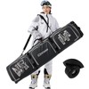XCMAN Roller Snowboard Bag With Wheels 63-75Inch Adjustable Length Padded