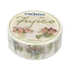 Frontia Masking Tape, Fujico Pink Flowers in a vase, Japanese