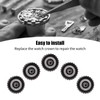5pcs Steel Watch Crown Watch Head Watchmaker Repairing Parts Replacement