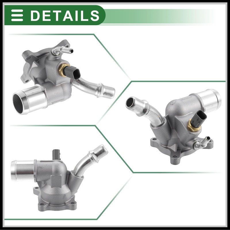 HEROFFIX Engine Coolant Thermostat Housing Assembly Replacement for Jeep Cherokee