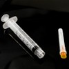 100Pack 2.5ml 2.5cc Disposable Plastic Syringes with 25Ga, Individually Sterile
