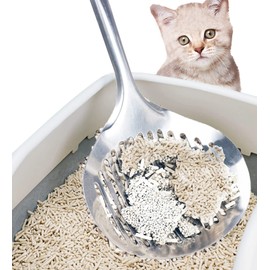CDOFFICE 2 PCS Cat Litter Scoop Stainless Steel Pooper Scooper Cat Litter Scooper Cat Scooper Litter Box Scooper Poop Scooper