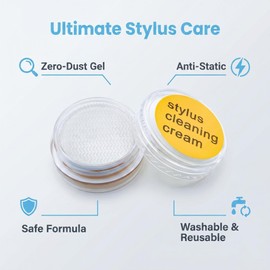 Record Premium Stylus Cleaning Gel for Vinyl Turntables Reusable Turntable Needle Cleaner Gel with Anti-Static & Zero-Residue for Prolong Stylus Life and Restore Pristine Audio Clarity