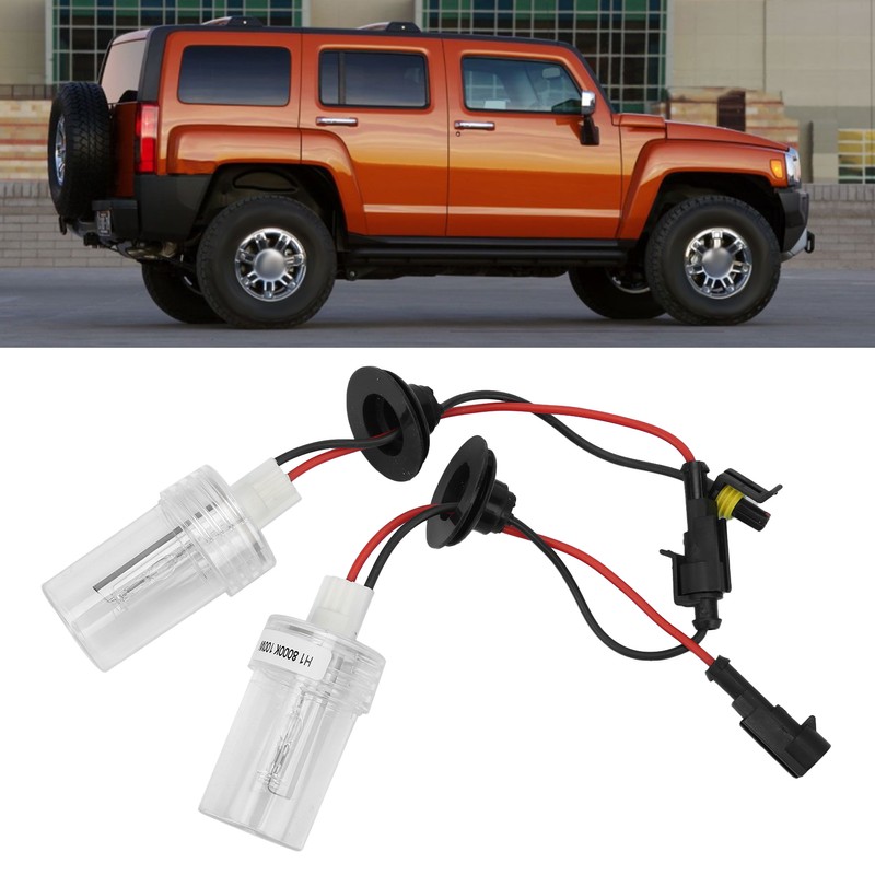 2Pcs Headlight Xenon Bulbs HID Lamp Replacement 100W 8000K H1