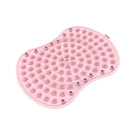 perfeclan Foot Massage Pad Pressure Point Massage Pad Flexible 2 Tier Sturdy Portable Acupoint Pad Acupressure Mat for Outdoor Gym Lawn, Pink