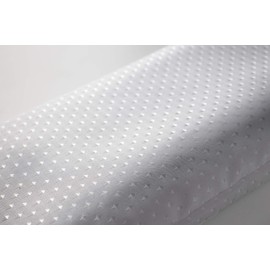 Euroshowers WHITE DIAMOND FABRIC SHOWER EXTRA LONG AND EXTRA WIDE AND EXTRA SHORT AND EXTRA NARROW CURTAIN WITH WEIGHTED HEM - VARIOUS SIZES - MACHINE WASHABLE (180 CM WIDE X 240 CM LONG)