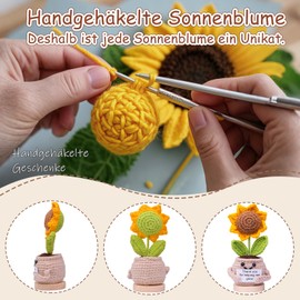 Mwmoeen Funny Pocket Hug Positive Sunflower, Creative Pocket Hug Positive Potato and Small Hug Lucky Charm (Silver), Special Wooden Base, Best Friend Gift for Women